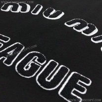 ミュウミュウ スーパーコピー Leagueロゴ入りのアイコニックなTシャツ myz87152