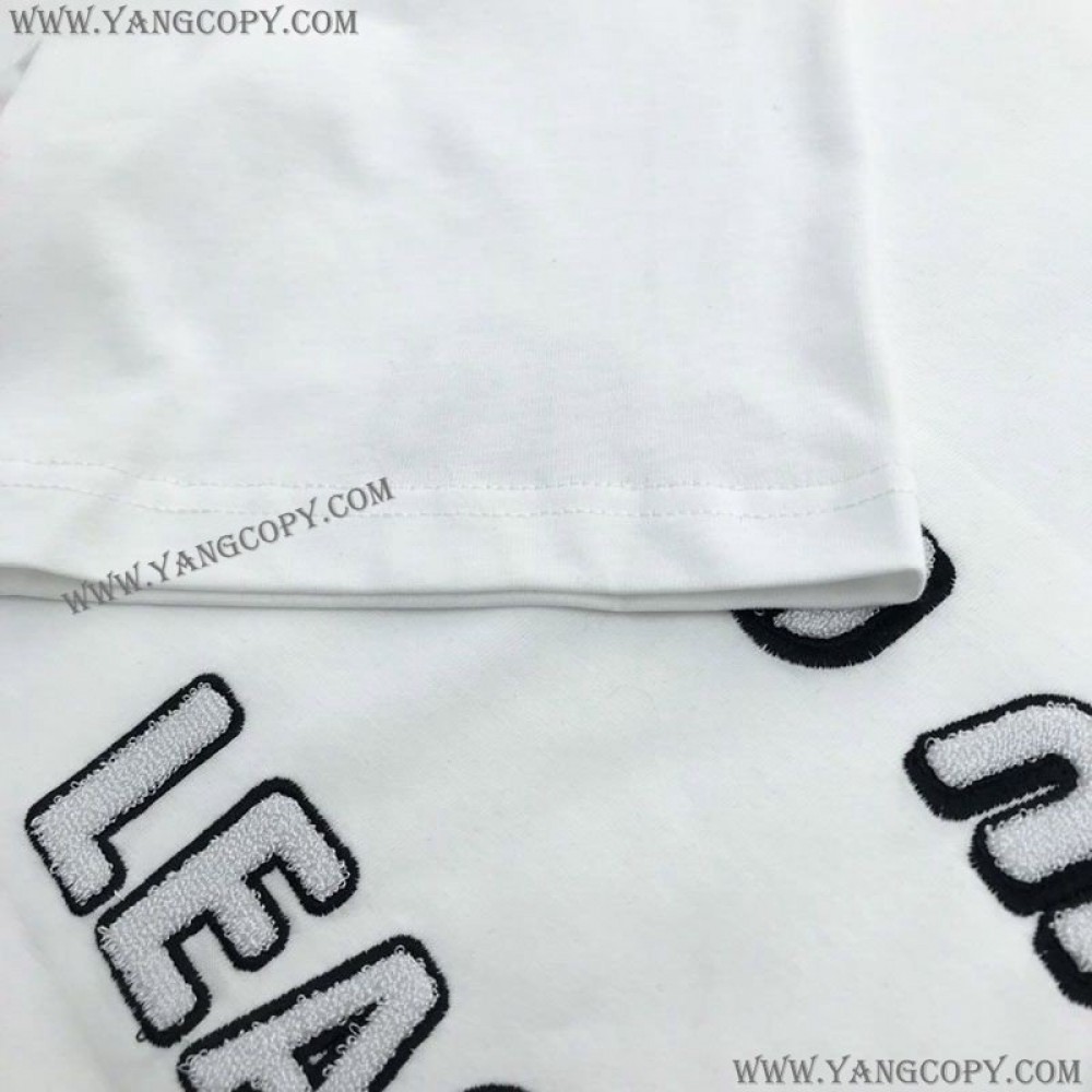 ミュウミュウ コピー Leagueロゴ入りのアイコニックなTシャツ myu24874