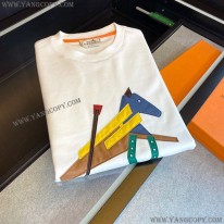 エルメス スーパーコピー ラウンドネック レザー パッチ スウェットシャツ erm44702