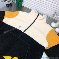 フェンディ 偽物 ブラックファブリック スウェットシャツ feu93536