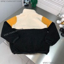 フェンディ 偽物 ブラックファブリック スウェットシャツ feu93536