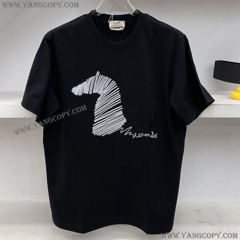 エルメス スーパーコピー マキシカルトゥーシュ 半袖Tシャツ era31070