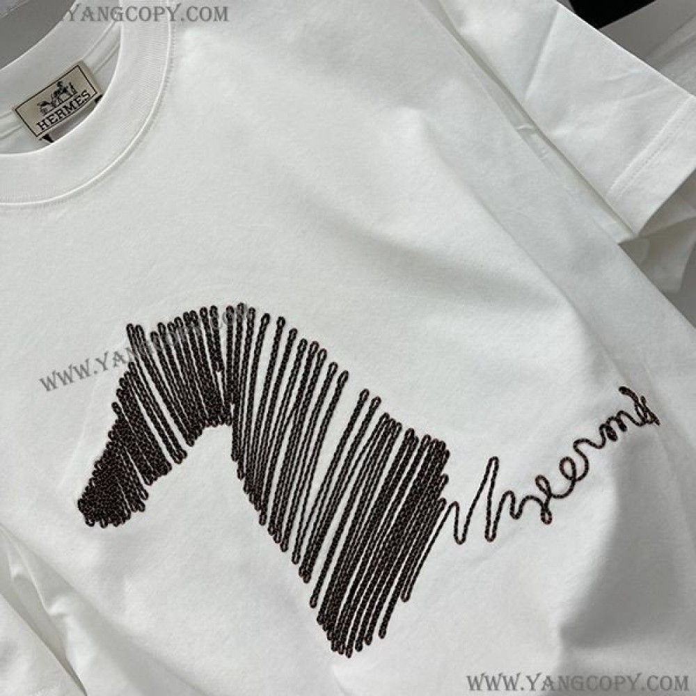 エルメス スーパーコピー マキシカルトゥーシュ 半袖Tシャツ era31070