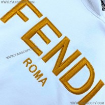 フェンディ スーパーコピー ROMA ロゴ 刺繍 パーカー feo09760