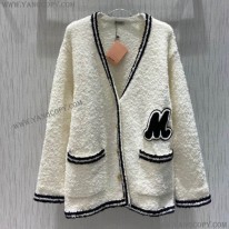 ミュウミュウ 偽物 オーバーサイズロゴモヘアセーター mys81908