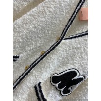 ミュウミュウ 偽物 オーバーサイズロゴモヘアセーター mys81908