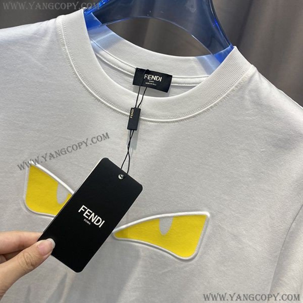 フェンディ スーパーコピー モンスター バッグバグス Tシャツ fem35090