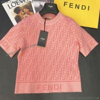 フェンディ スーパーコピー FFロゴ コットンテリー オーバーサイズ Tシャツ fem15650