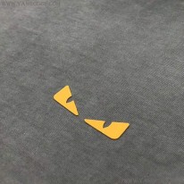 フェンディ 偽物 モンスター ロゴ クルーネック Tシャツ fea01225