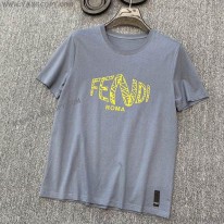 フェンディ コピー ROMA ロゴ クルーネック Tシャツ fel93787