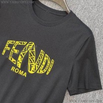 フェンディ コピー ROMA ロゴ クルーネック Tシャツ fem68708