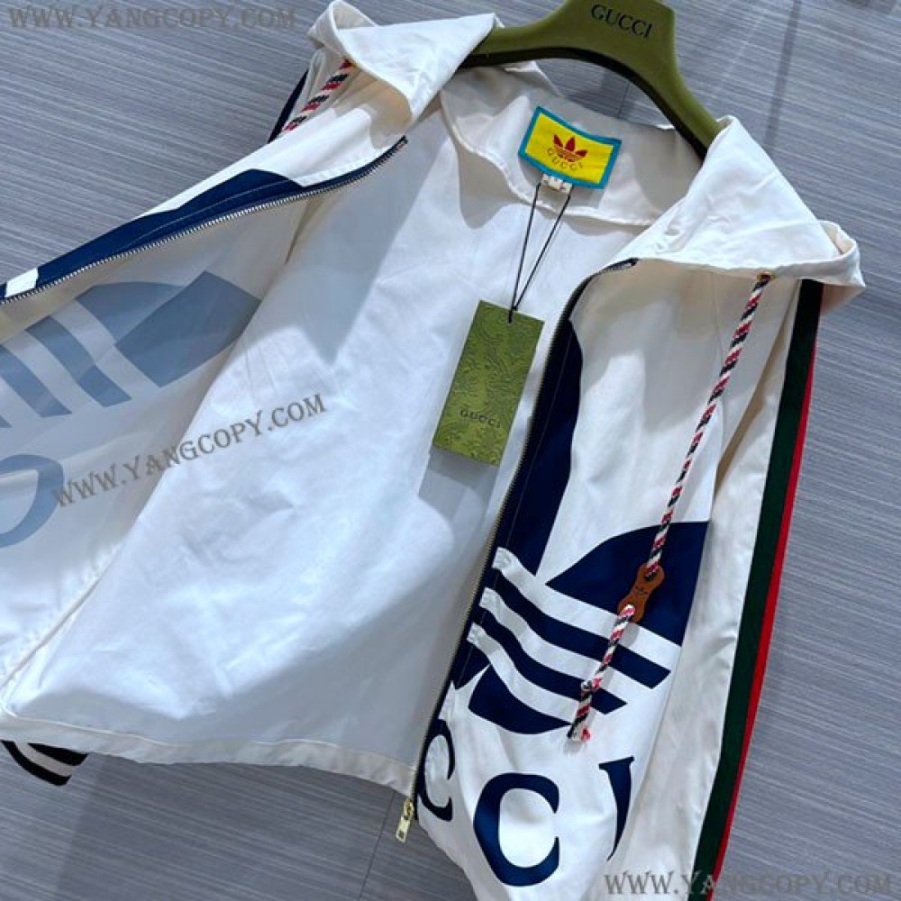 アディダス×グッチ スーパーコピー コラボ ヴィスコース ジップアップジャケット guw52008