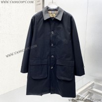 シュプリーム x バーバリー コピー チェック レザートレンチコート Baj85955