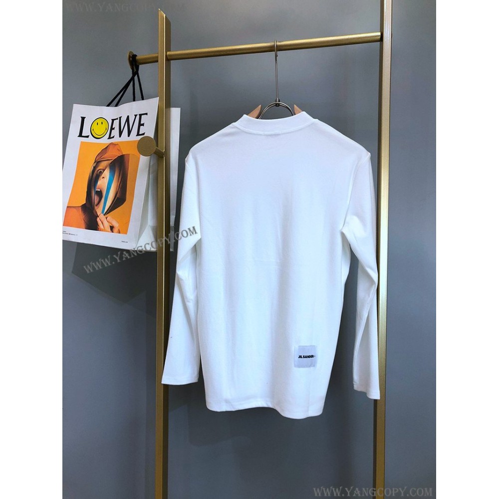 ジルサンダー スーパーコピー Tシャツ ロゴ 長袖 ロンT 2色 Jil99755