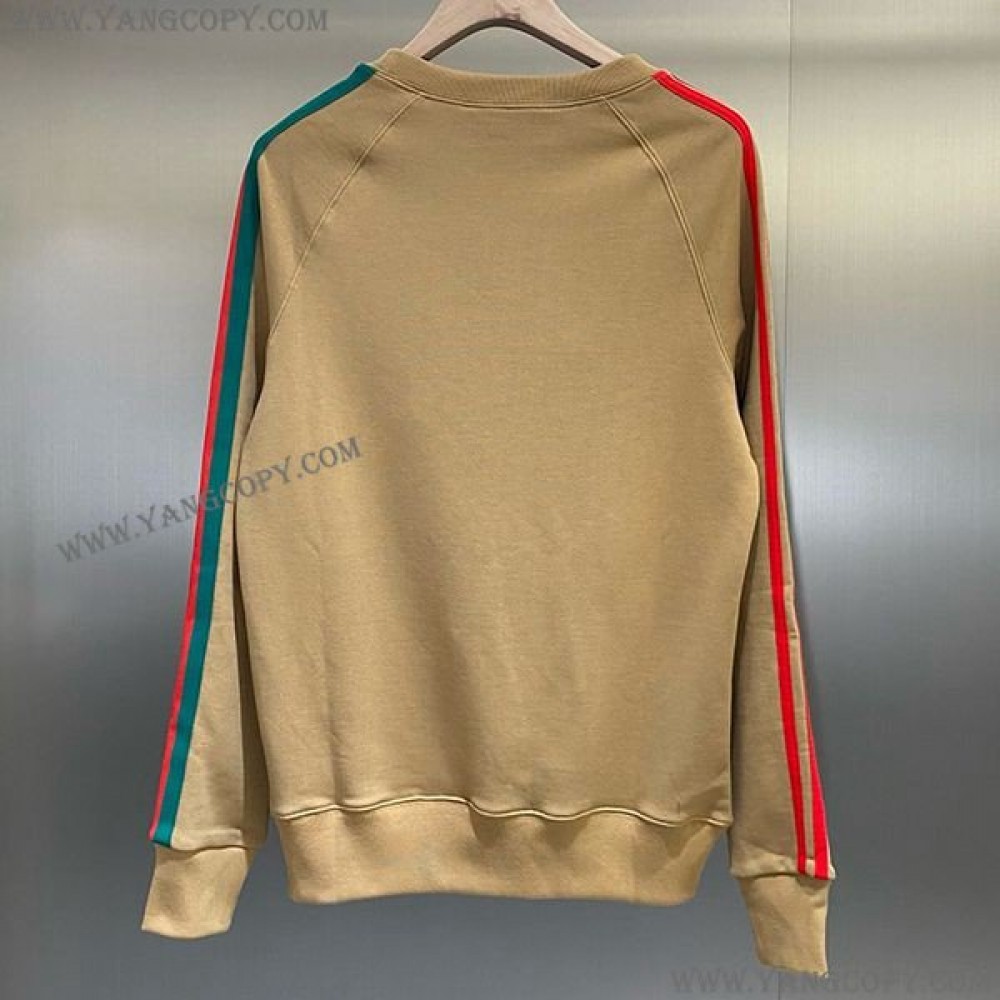 グッチ コピー アディダス コットンジャージー 長袖 Tシャツ 700506XJEKO4744
