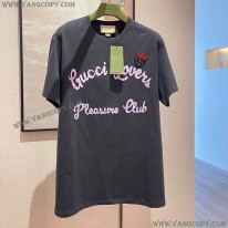 グッチ 偽物 プリント コットンジャージー Tシャツ guk73440