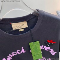 グッチ 偽物 プリント コットンジャージー Tシャツ guk73440