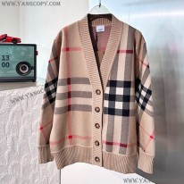 バーバリー スーパーコピー チェック テクニカルウール ジャカードカーディガン Baa96367