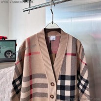 バーバリー スーパーコピー チェック テクニカルウール ジャカードカーディガン Baa96367