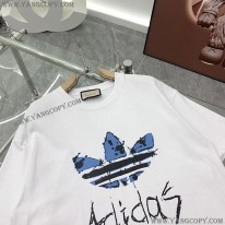 adidas x グッチ 偽物 コットン Tシャツ gui13594