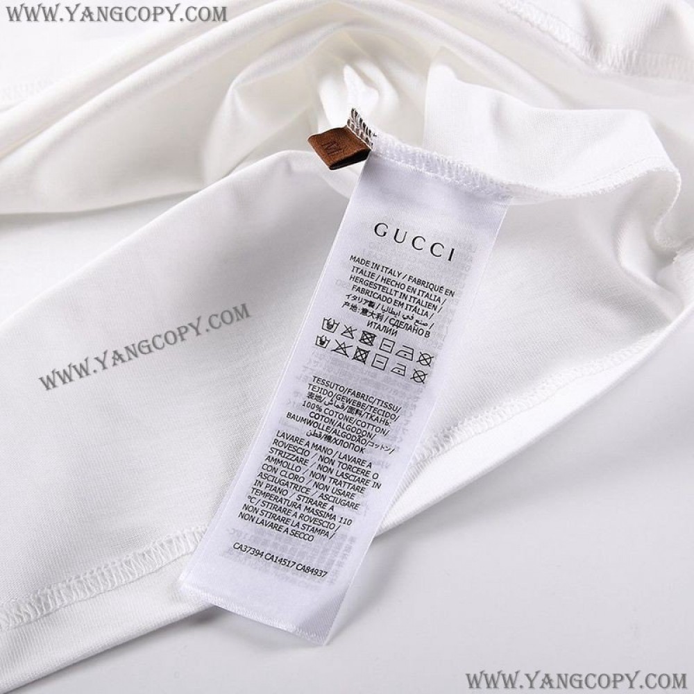 グッチ 偽物 ×バレンシアガ ロゴ Tシャツ ホワイト guo12364