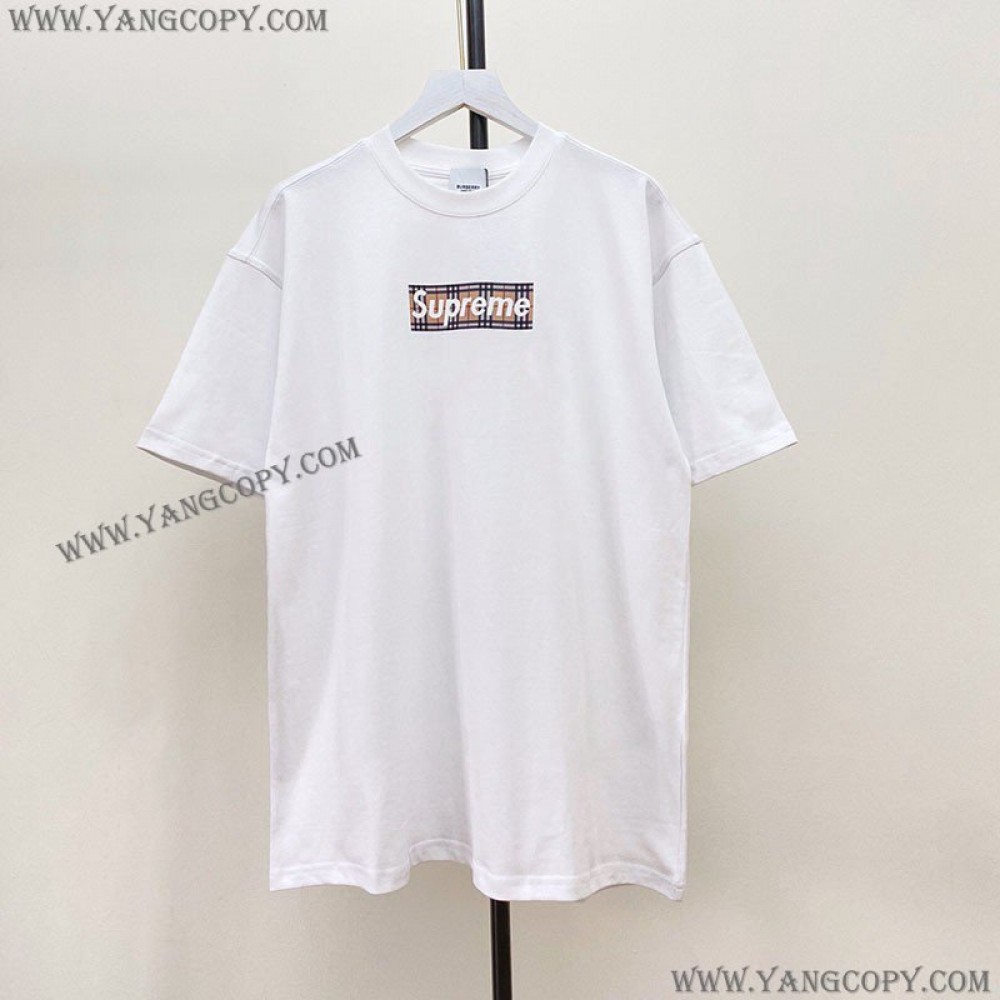 シュプリーム バーバリー スーパーコピー tシャツ ボックス ロゴ 2色 Shf79994