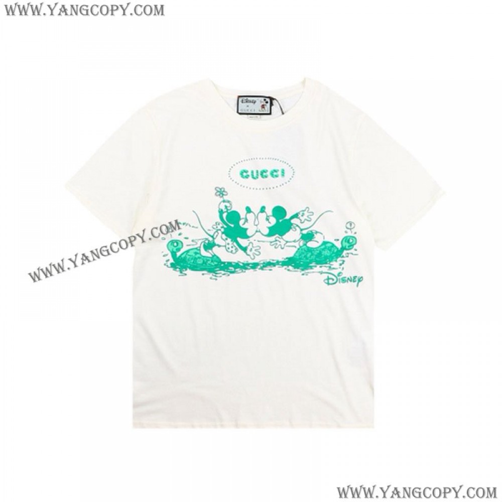 グッチ コピー コットン Tシャツ 半袖 ロゴ gup75443