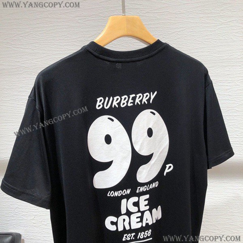 バーバリー 偽物 コーデの主役にも！アイスクリームプリント Tシャツ 3色 Baw59573