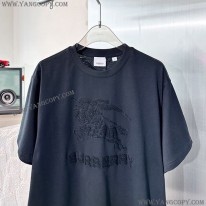 バーバリー コピー ロゴ Tシャツ ブラック Bam66981
