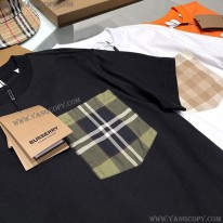 バーバリー 偽物 Tシャツ ブラック＆ホワイト Bap54045