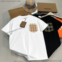 バーバリー 偽物 Tシャツ ブラック＆ホワイト Bap54045