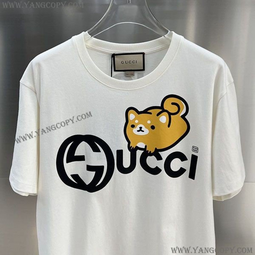 グッチ コピー ×Kawaii キャットプリント Tシャツ guc74799