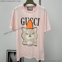 グッチ スーパーコピー ×Kawaii キャットプリント Tシャツ gus26464
