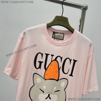 グッチ スーパーコピー ×Kawaii キャットプリント Tシャツ gus26464
