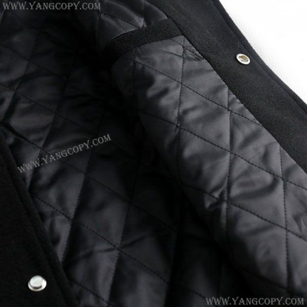 バーバリー 偽物 バーシティレザージャケット Bag25032