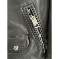 バーバリー 偽物 ラムレザー中綿入りライダース ジャケット Bal69270