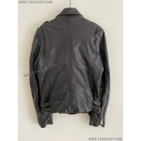 バーバリー 偽物 ラムレザー中綿入りライダース ジャケット Bal69270