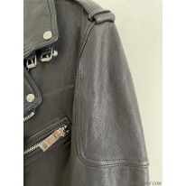 バーバリー 偽物 ラムレザー中綿入りライダース ジャケット Bal69270
