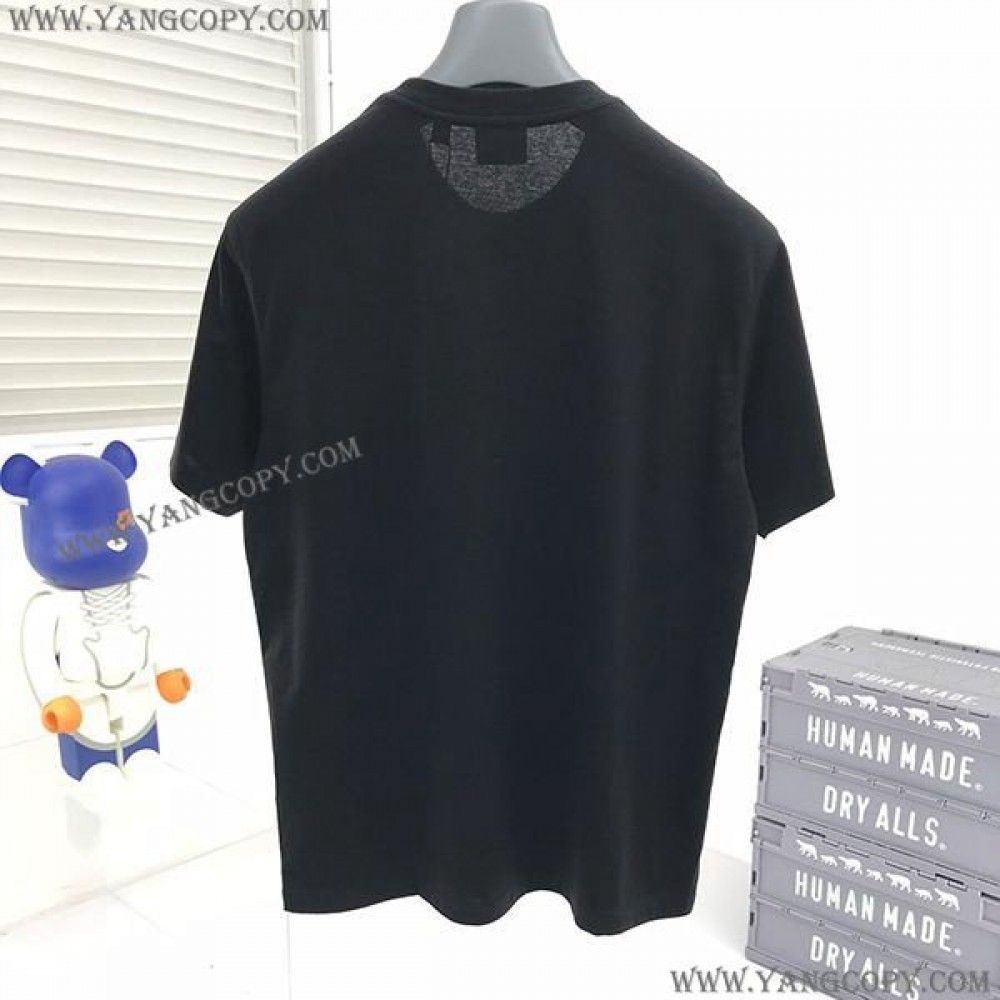 バーバリー 偽物 ラベルアップリケ コットン Tシャツ Baq25192