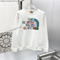 グッチ 偽物 ×ノースフェイス コラボ 長袖コットントレーナー gup67159