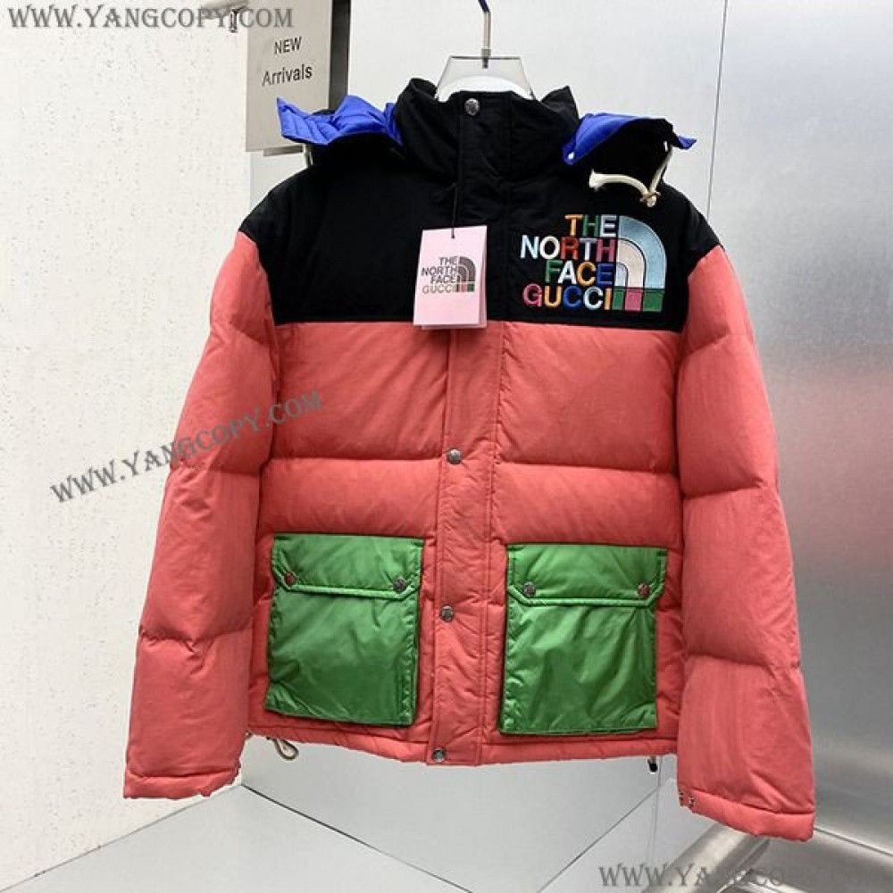 グッチ スーパーコピー ノースフェイス コラボ ダウンジャケット guy06915