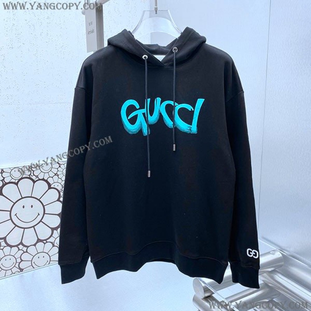 グッチ コピー ロゴ フードパーカー guv70188