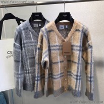 バーバリー 偽物 チェック柄 オーバーサイズ ニットセーター Bal92979
