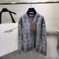 バーバリー 偽物 チェック柄 オーバーサイズ ニットセーター Bal92979