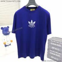 アディダス×グッチ スーパーコピー コットンジャージー Tシャツ guz83234