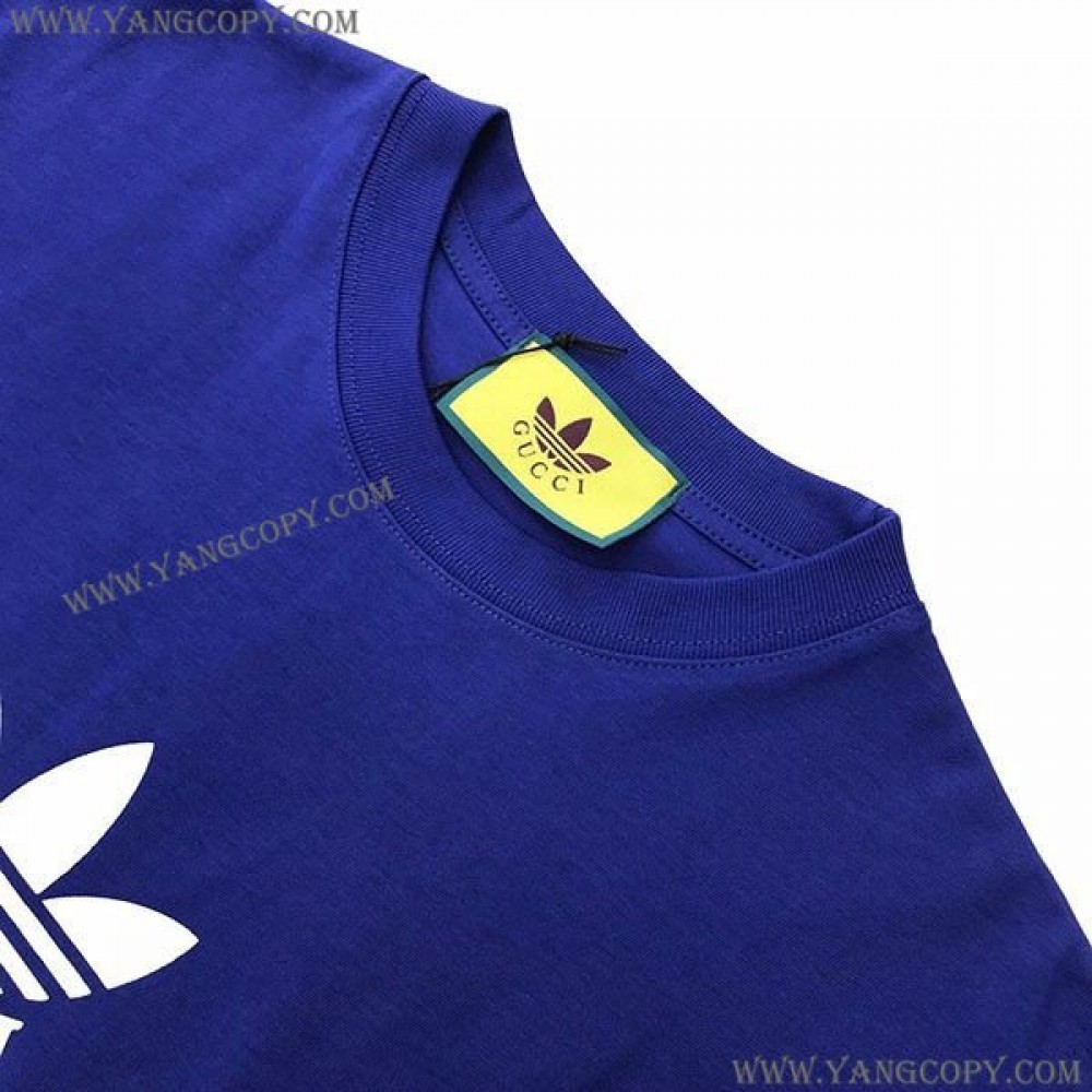アディダス×グッチ スーパーコピー コットンジャージー Tシャツ guz83234
