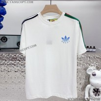 ディダス×グッチ 偽物 コットン ジャージ Tシャツ guy00930