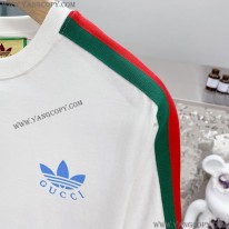 ディダス×グッチ 偽物 コットン ジャージ Tシャツ guy00930