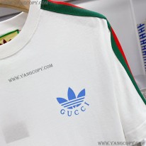 ディダス×グッチ 偽物 コットン ジャージ Tシャツ guy00930