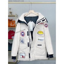 カナダグース 偽物 Lance Mackey ワッペン付きダウンジャケット コート Caw61289